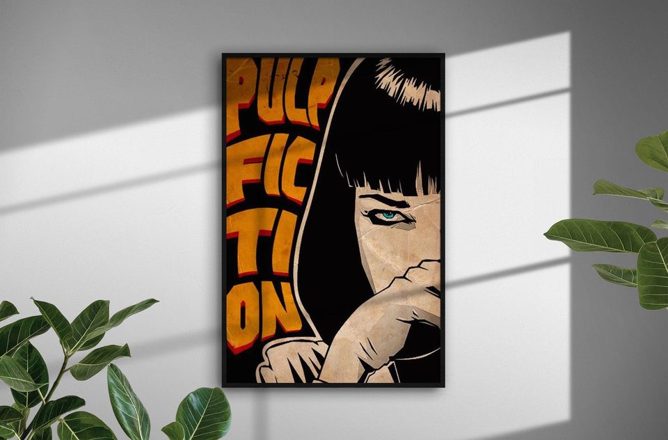 Pulp Fiction Poster | Movie Poster | Room Decor | Wall Decor | TV Decor