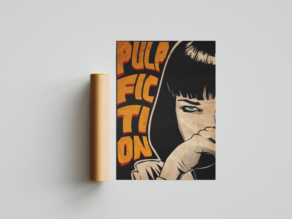 Pulp Fiction Poster | Movie Poster | Room Decor | Wall Decor | TV Decor