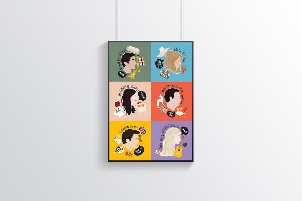 Friends Poster | TV Series Poster | Room Decor | Wall Decor