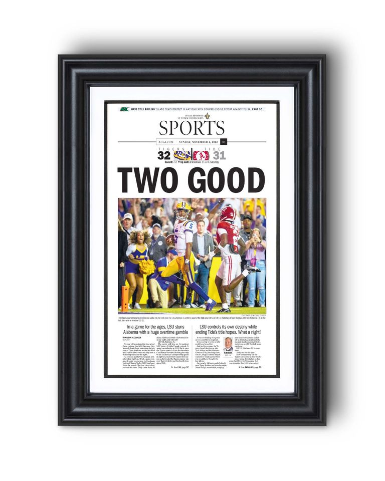 2022 Louisiana Football TWO GOOD Beat Albm Newspaper