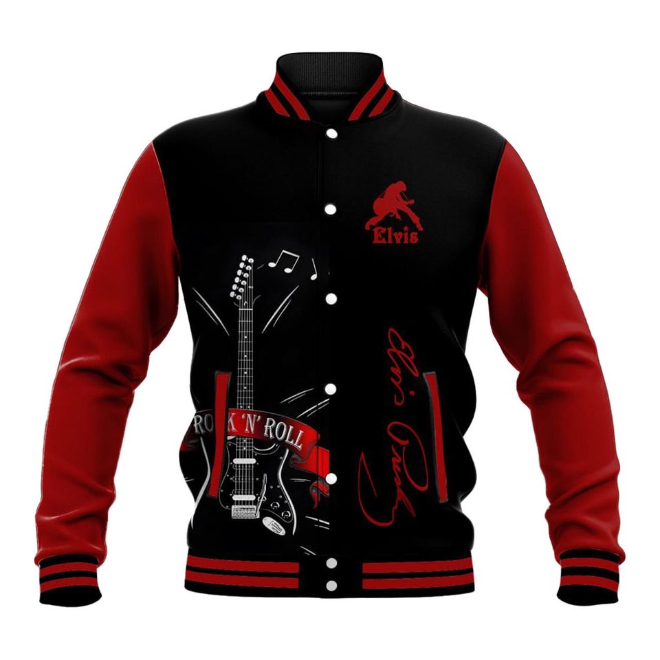 Elvis Presley Jacket, Elvis Presley Baseball Jacket, Gift For Him, Gift For Friend