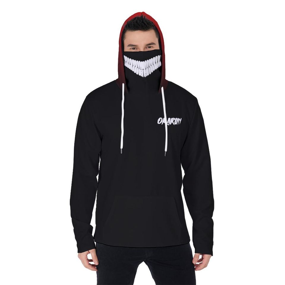 Okarun Transformation Microfleece Hoodie with Mask: Anime Inspired