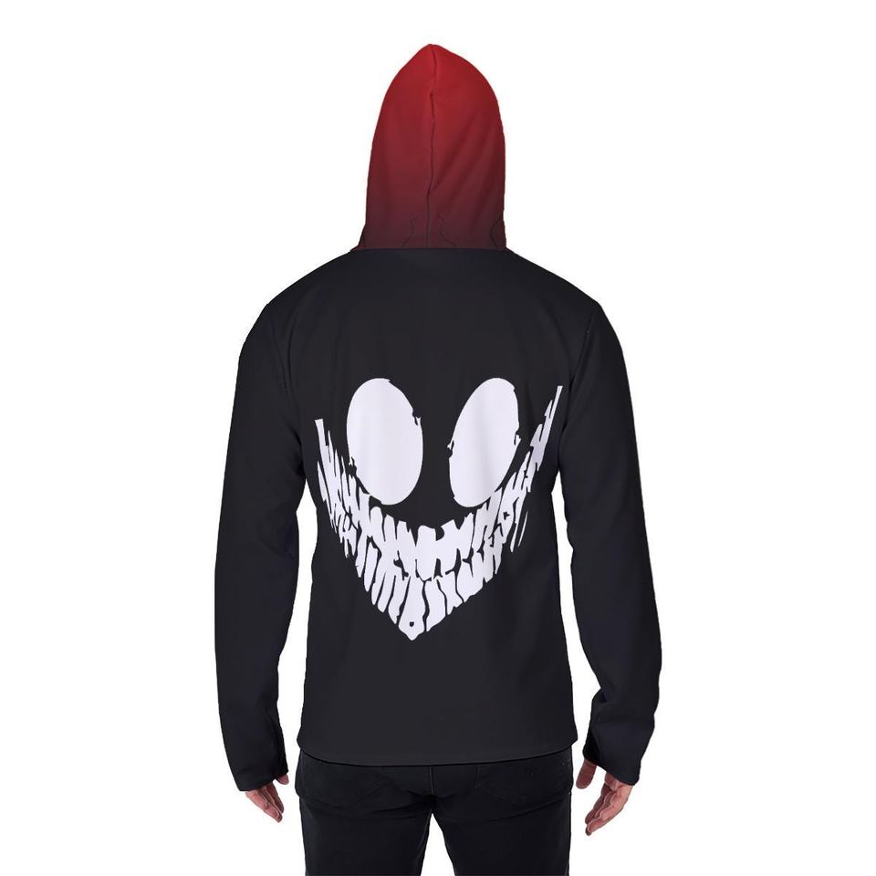 Okarun Transformation Microfleece Hoodie with Mask: Anime Inspired
