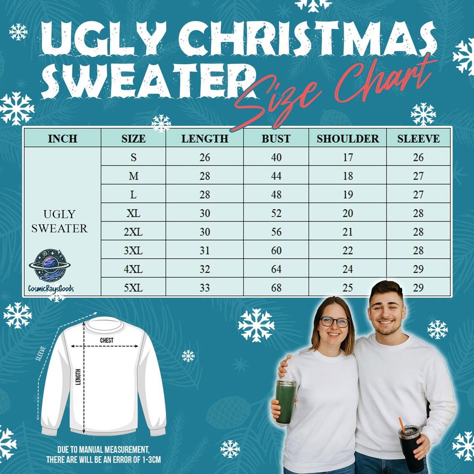 Pennywise Ugly Christmas Sweatshirt | It Movie Derry Christmas Santa Clown Is Here Ugly Sweater | Horror Halloween Movie Xmas Sweater