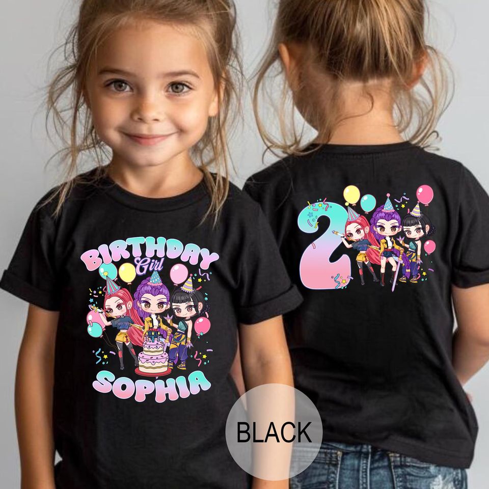 Custom "Huntrix" Birthday Shirt: Personalized Kpop Fan Tee
