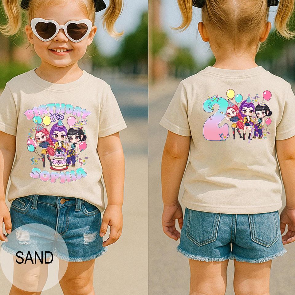 Custom "Huntrix" Birthday Shirt: Personalized Kpop Fan Tee