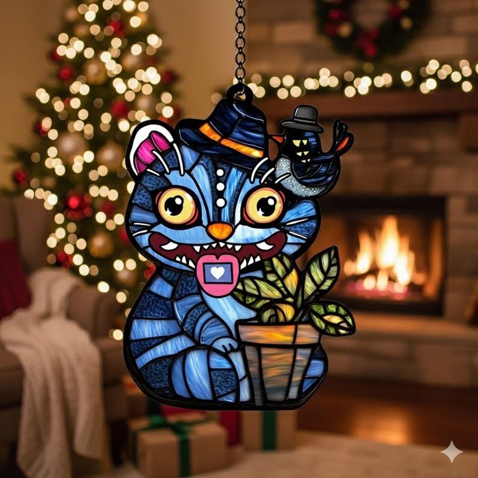 KPOP Derpy Tiger Acrylic Suncatcher 2025, Demon Hunters Window Hanging