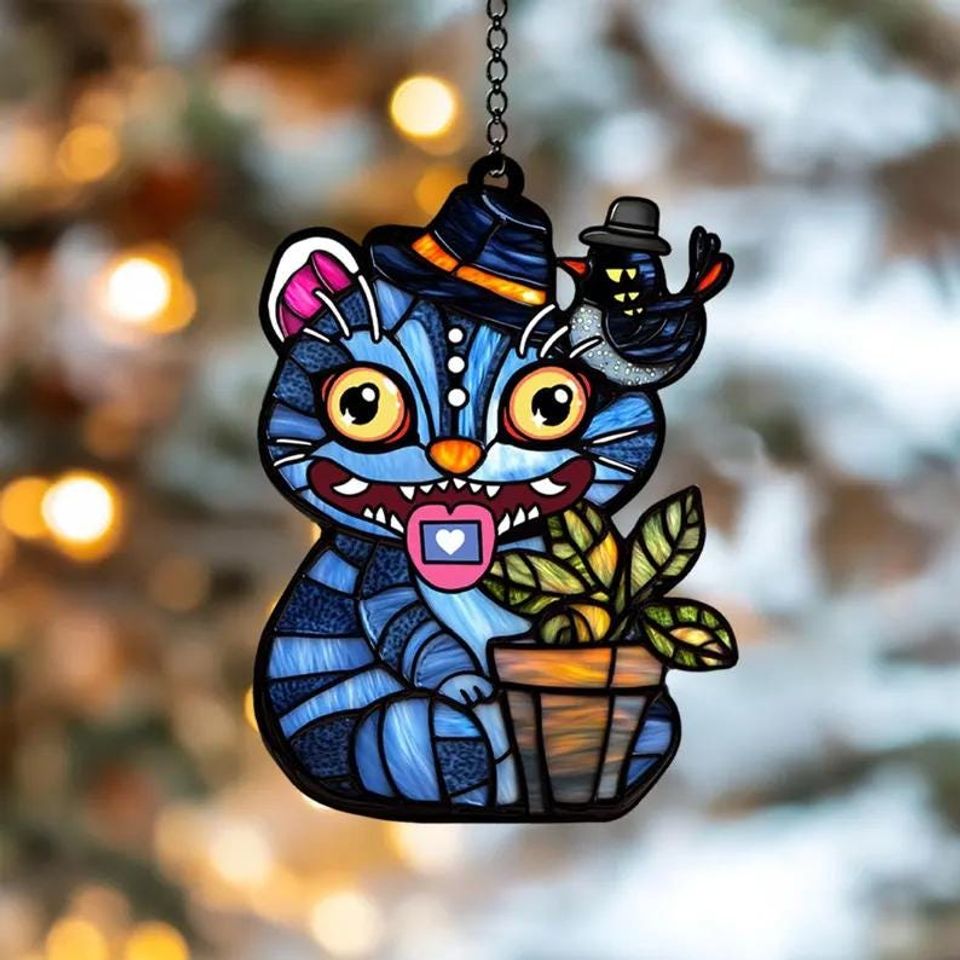 KPOP Derpy Tiger Acrylic Suncatcher 2025, Demon Hunters Window Hanging