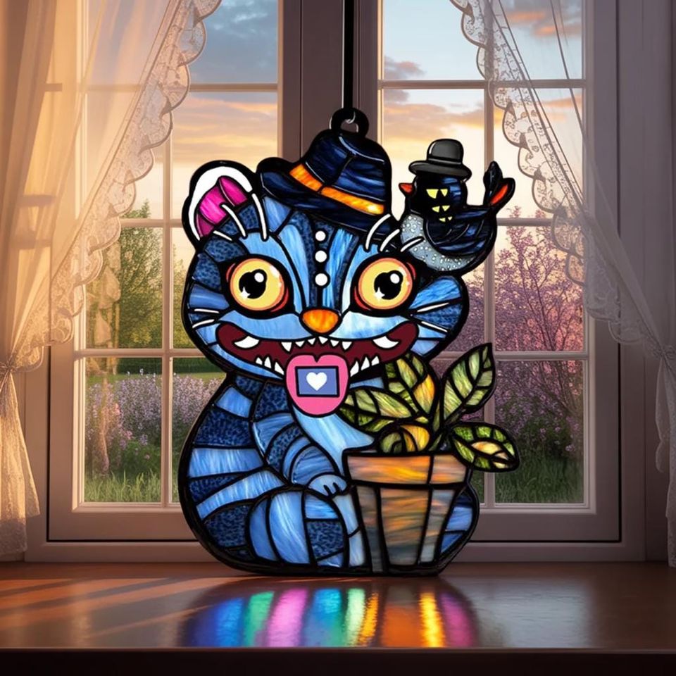 KPOP Derpy Tiger Acrylic Suncatcher 2025, Demon Hunters Window Hanging