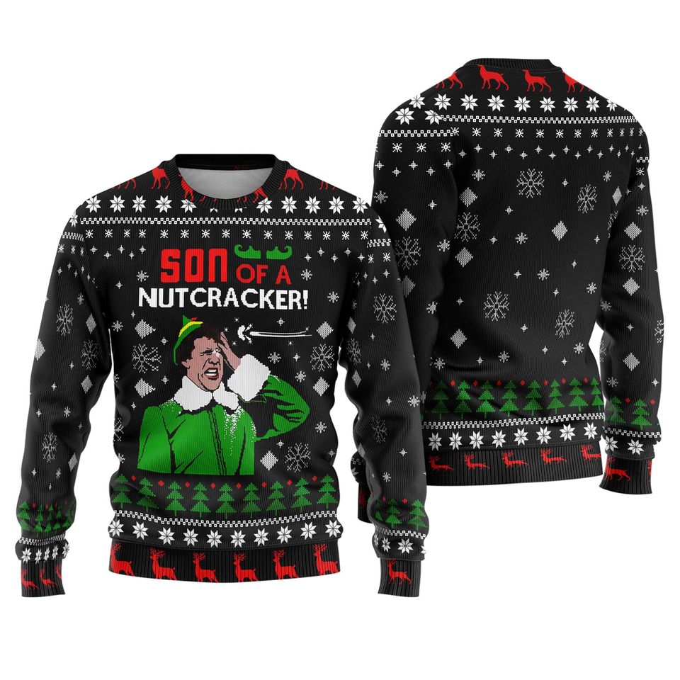 Son Of A Nutcracker Buddy The Elf Ugly Christmas Sweater