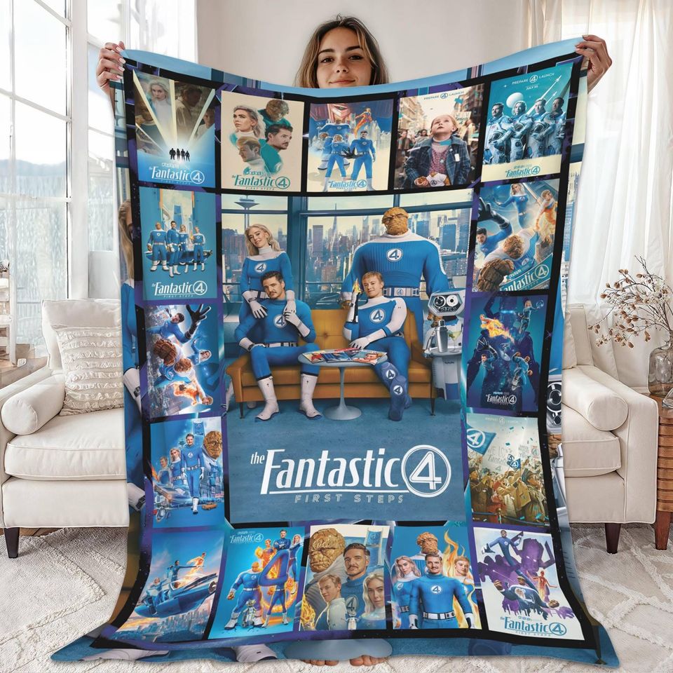 The Fantastic Four First Steps Blanket, The Fantastic Four Blanket