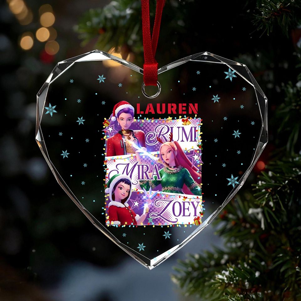 Personalized Name Huntrix Ornament,KPOP Christmas Keepsake, Christmas Ornament