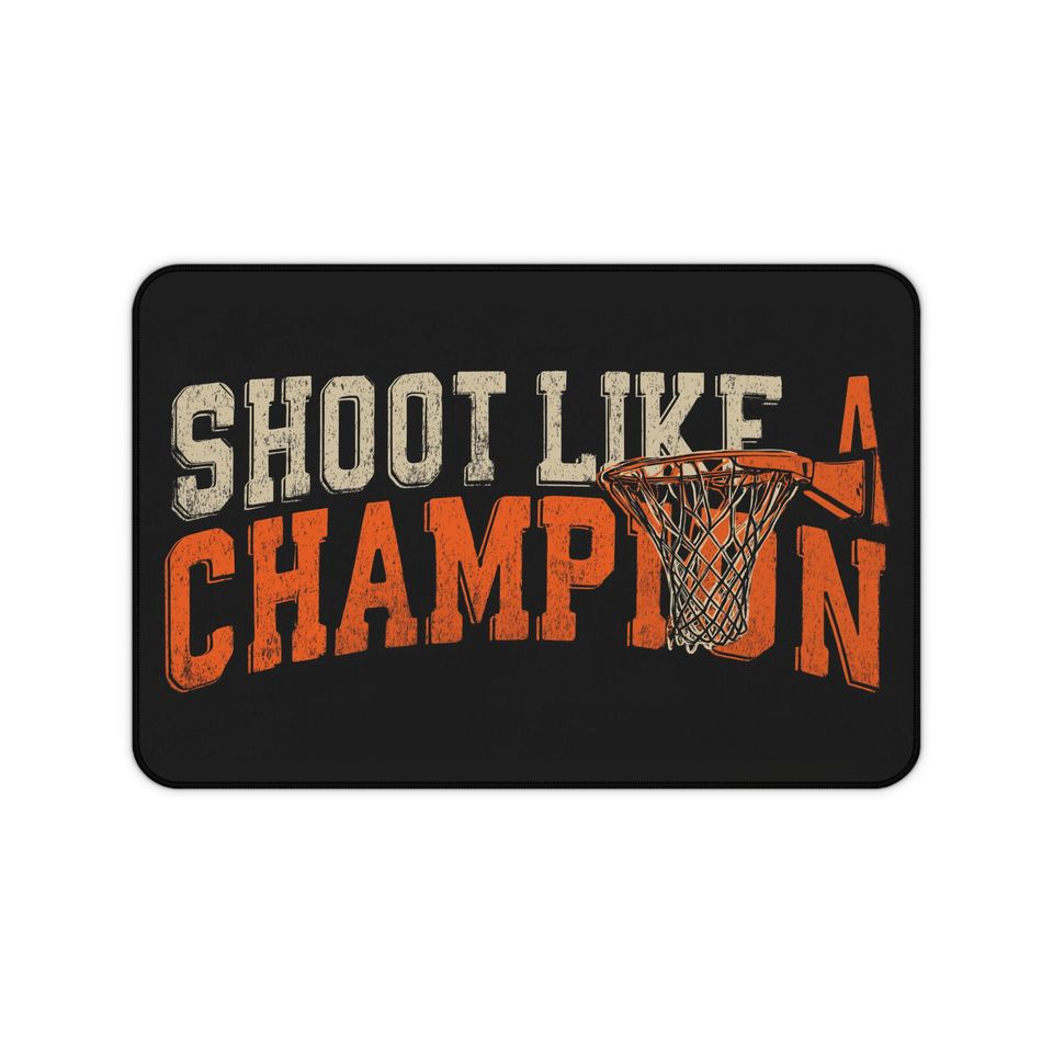 Basketball Mouse Pad: Shoot Like A Champion, Sports Lover Office Decor
