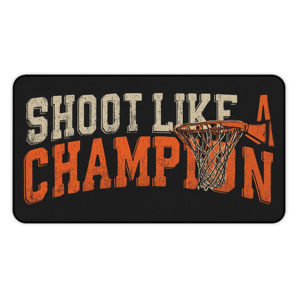 Basketball Mouse Pad: Shoot Like A Champion, Sports Lover Office Decor