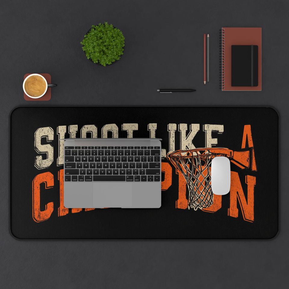 Basketball Mouse Pad: Shoot Like A Champion, Sports Lover Office Decor