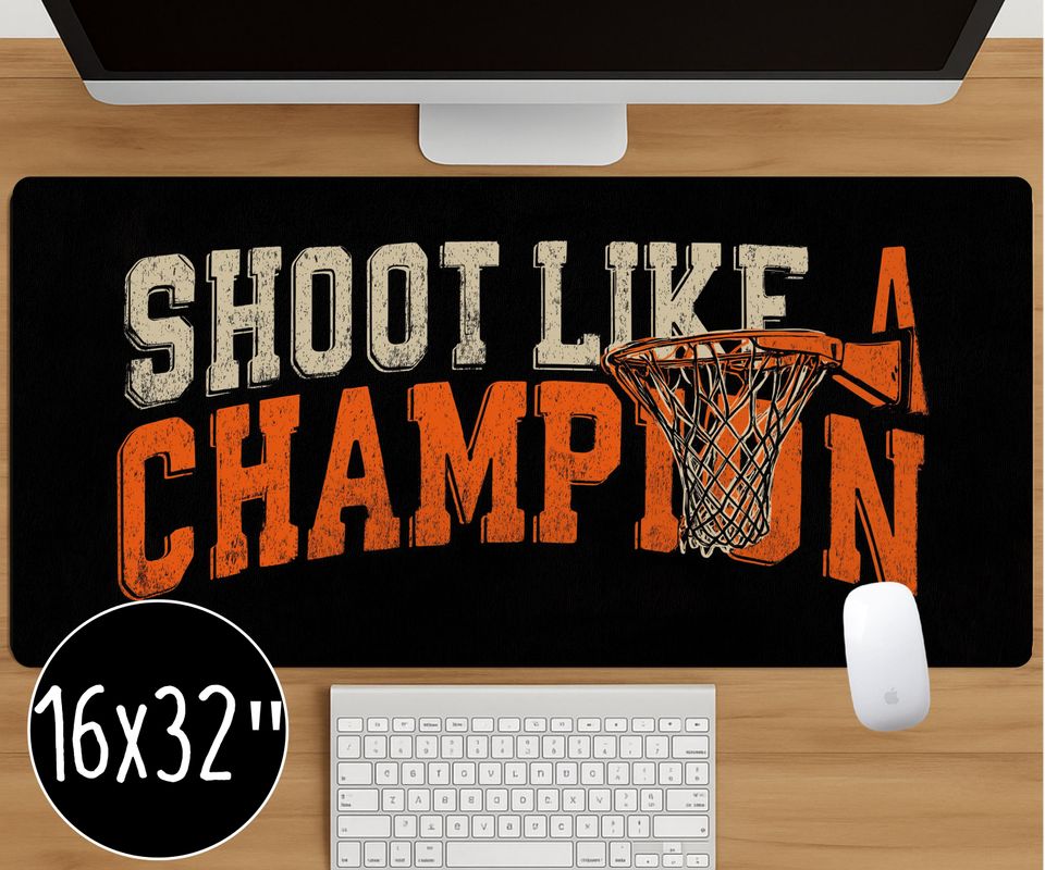 Basketball Mouse Pad: Shoot Like A Champion, Sports Lover Office Decor