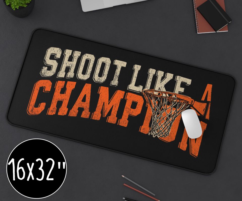 Basketball Mouse Pad: Shoot Like A Champion, Sports Lover Office Decor