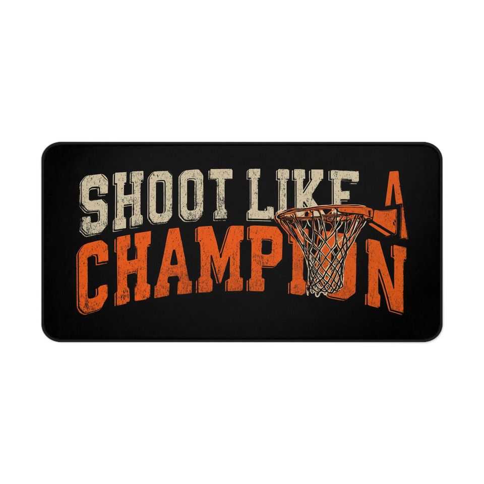 Basketball Mouse Pad: Shoot Like A Champion, Sports Lover Office Decor