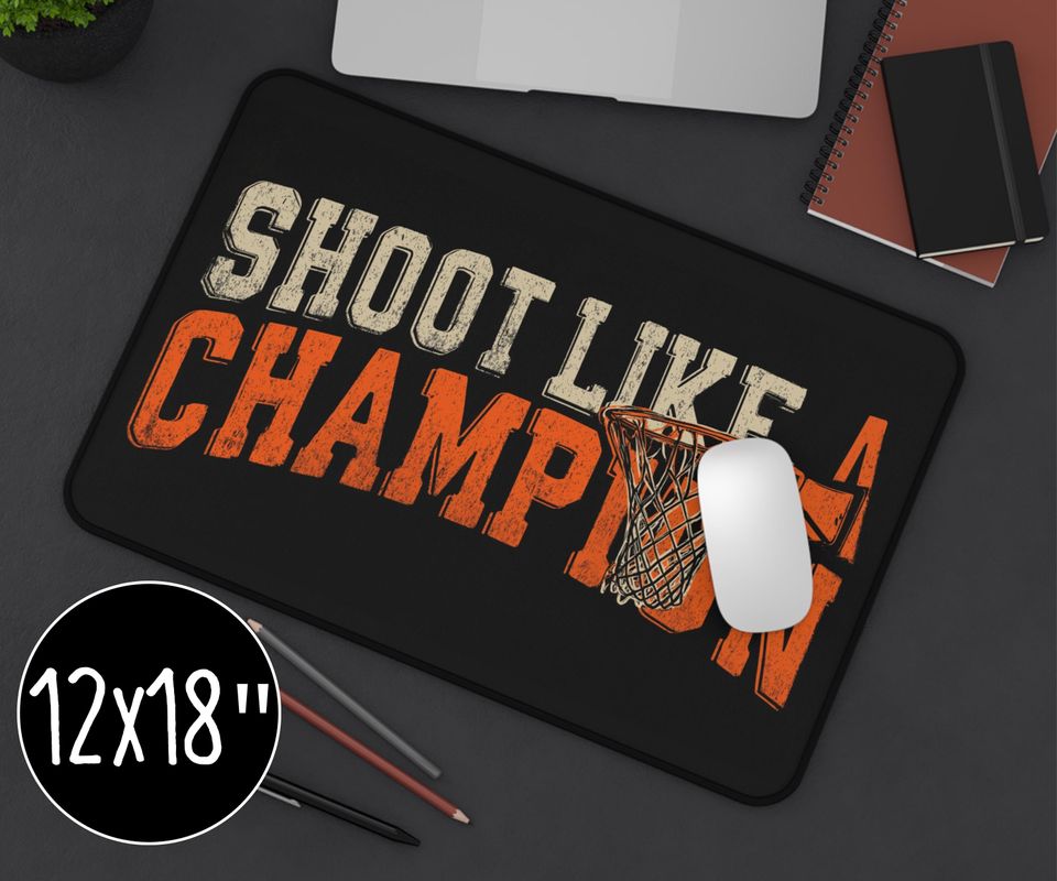 Basketball Mouse Pad: Shoot Like A Champion, Sports Lover Office Decor