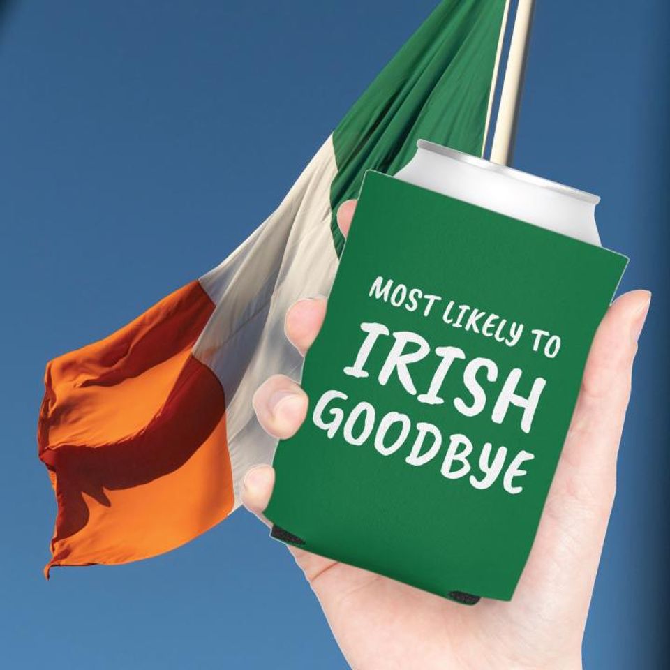 Irish Goodbye Can Cooler, St. Patrick's Day Gag Gift