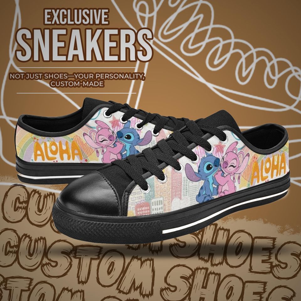 Stitch and Angel Women's Low Top Shoe Sneakers