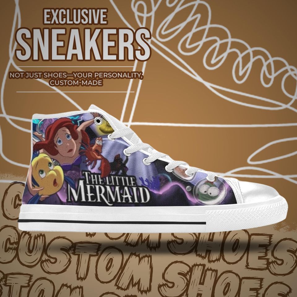 The Little Mermaid High Top Shoes