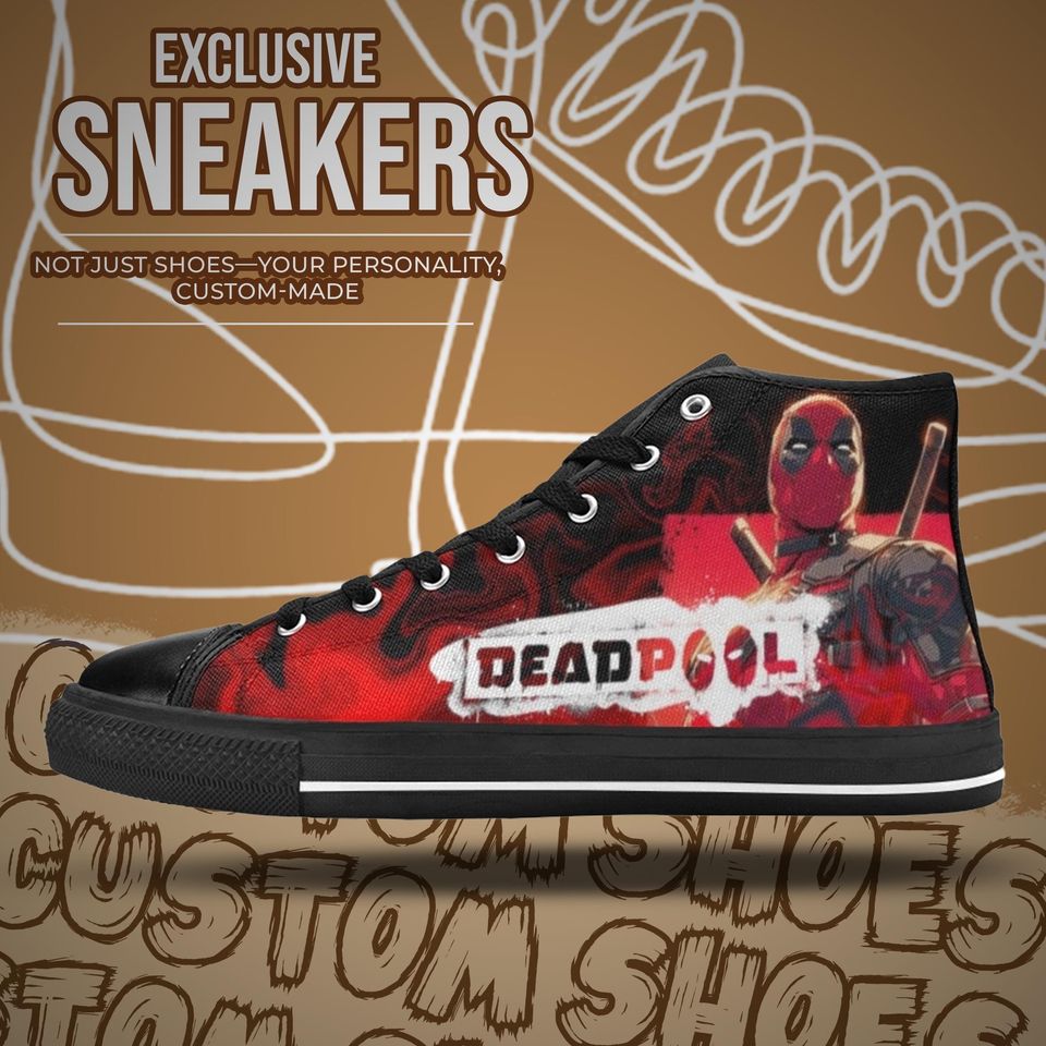 Deadpool High Top Shoes