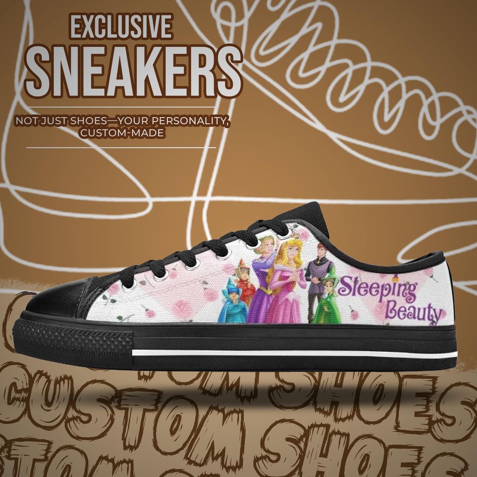 Sleeping Beauty Women's Low Top Shoe Sneakers