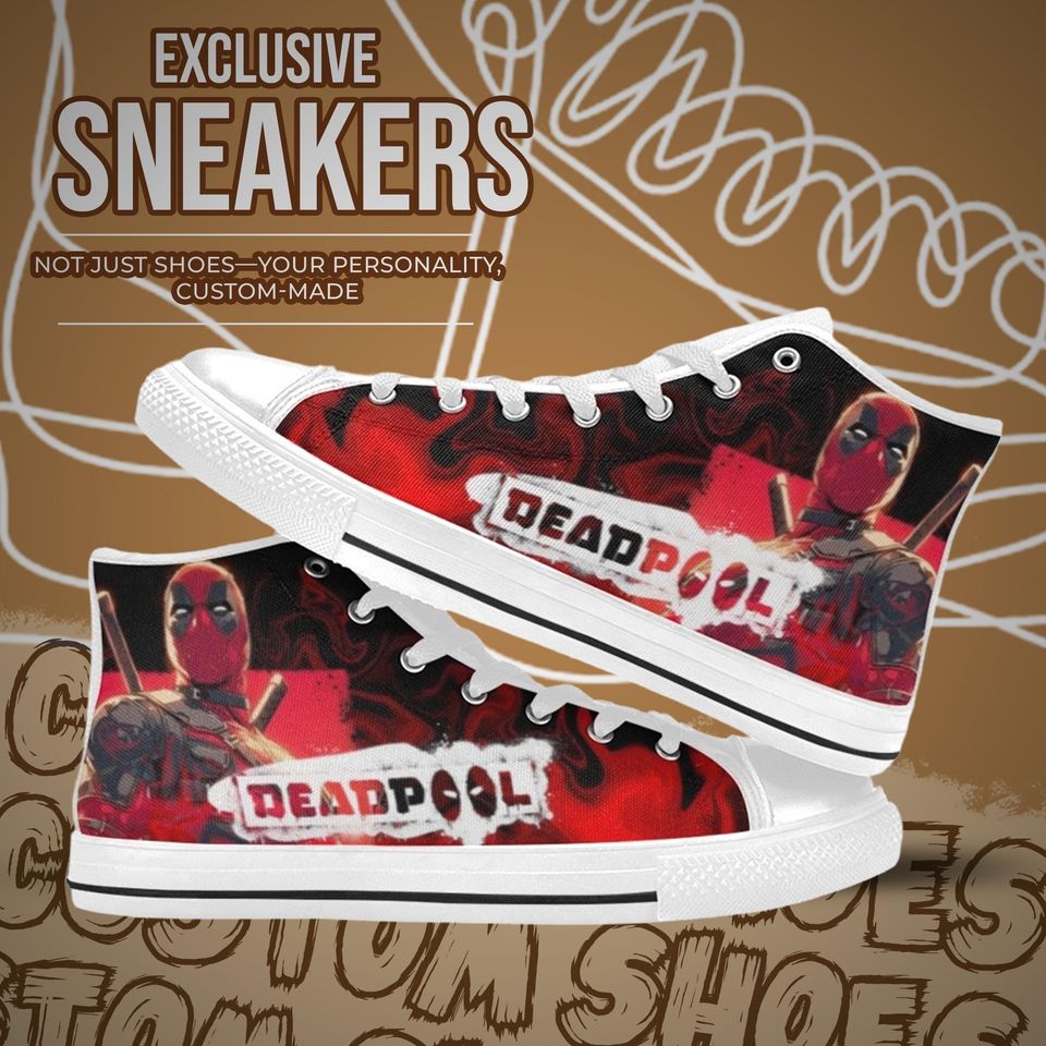 Deadpool High Top Shoes