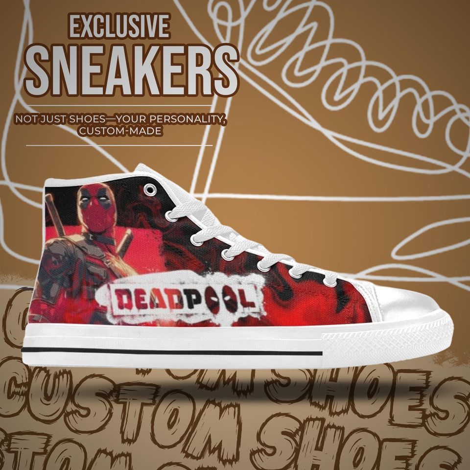 Deadpool High Top Shoes