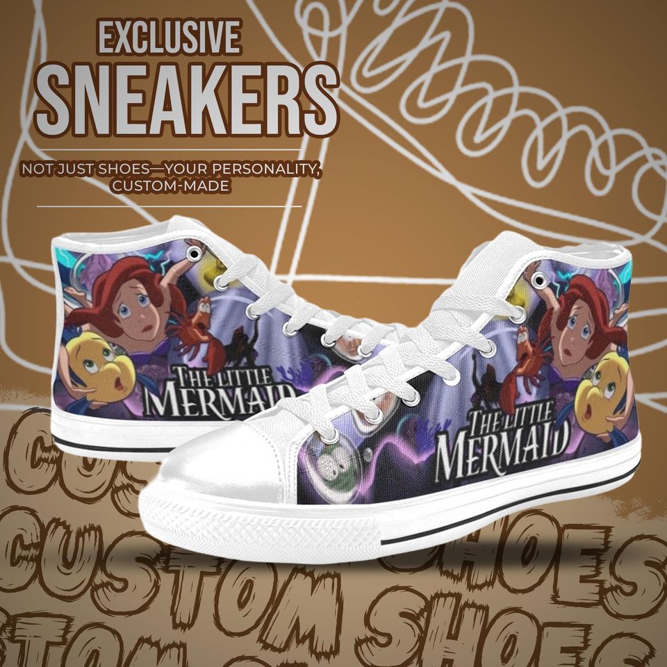 The Little Mermaid High Top Shoes