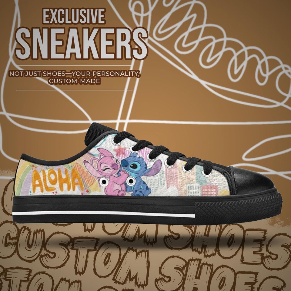 Stitch and Angel Women's Low Top Shoe Sneakers