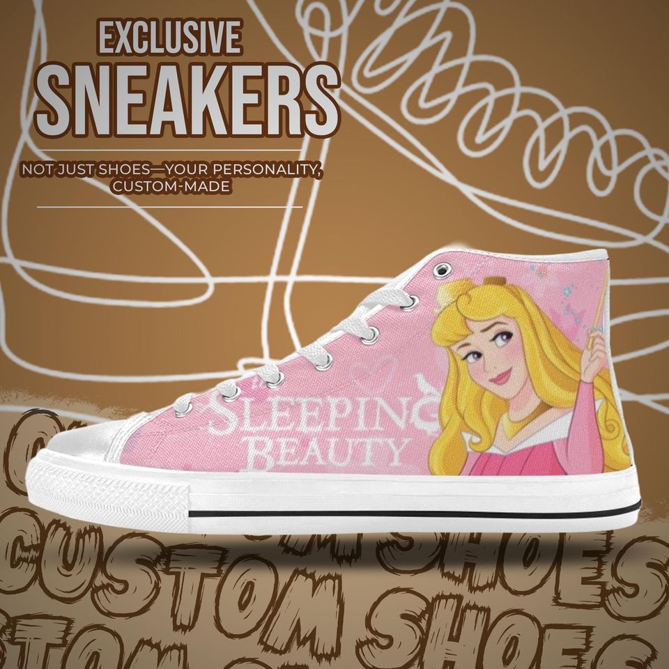 Sleeping Beauty High Top Sneakers