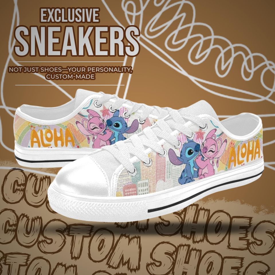 Stitch and Angel Women's Low Top Shoe Sneakers