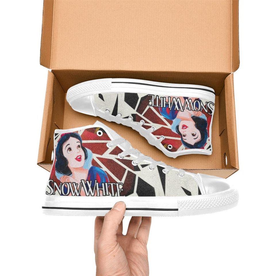 Snow White High Top Shoes Sneakers for Men and Women