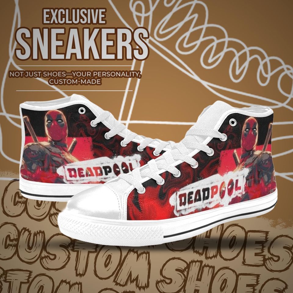 Deadpool High Top Shoes
