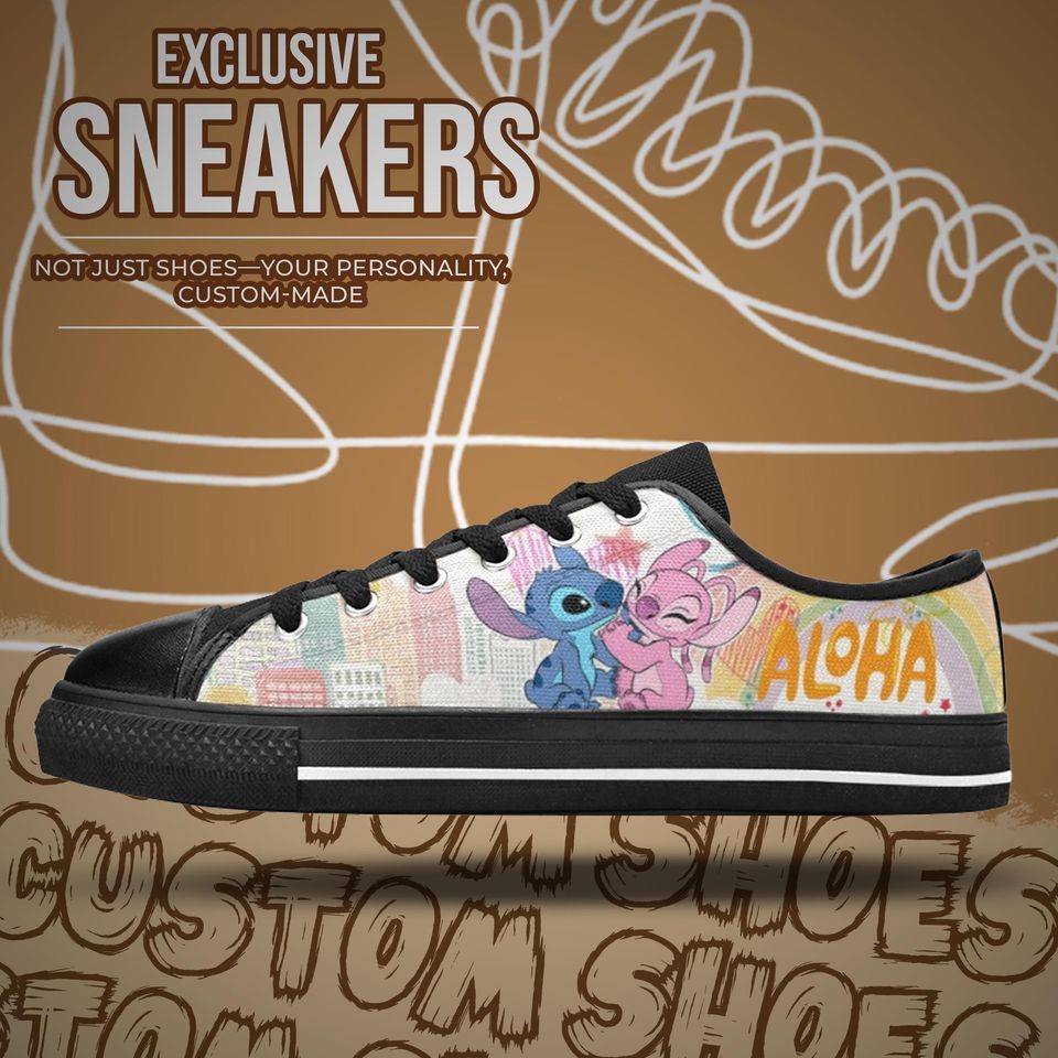 Stitch and Angel Women's Low Top Shoe Sneakers
