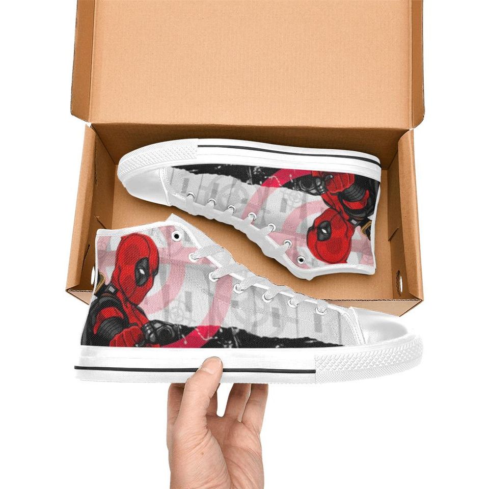 Deadpool High Top Shoes Sneakers for Men and Women