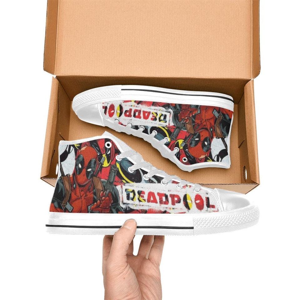 Deadpool High Top Shoes Sneakers for Men and Women