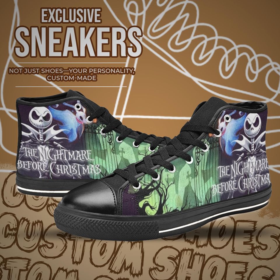 The Nightmare Before Christmas High Top Shoes