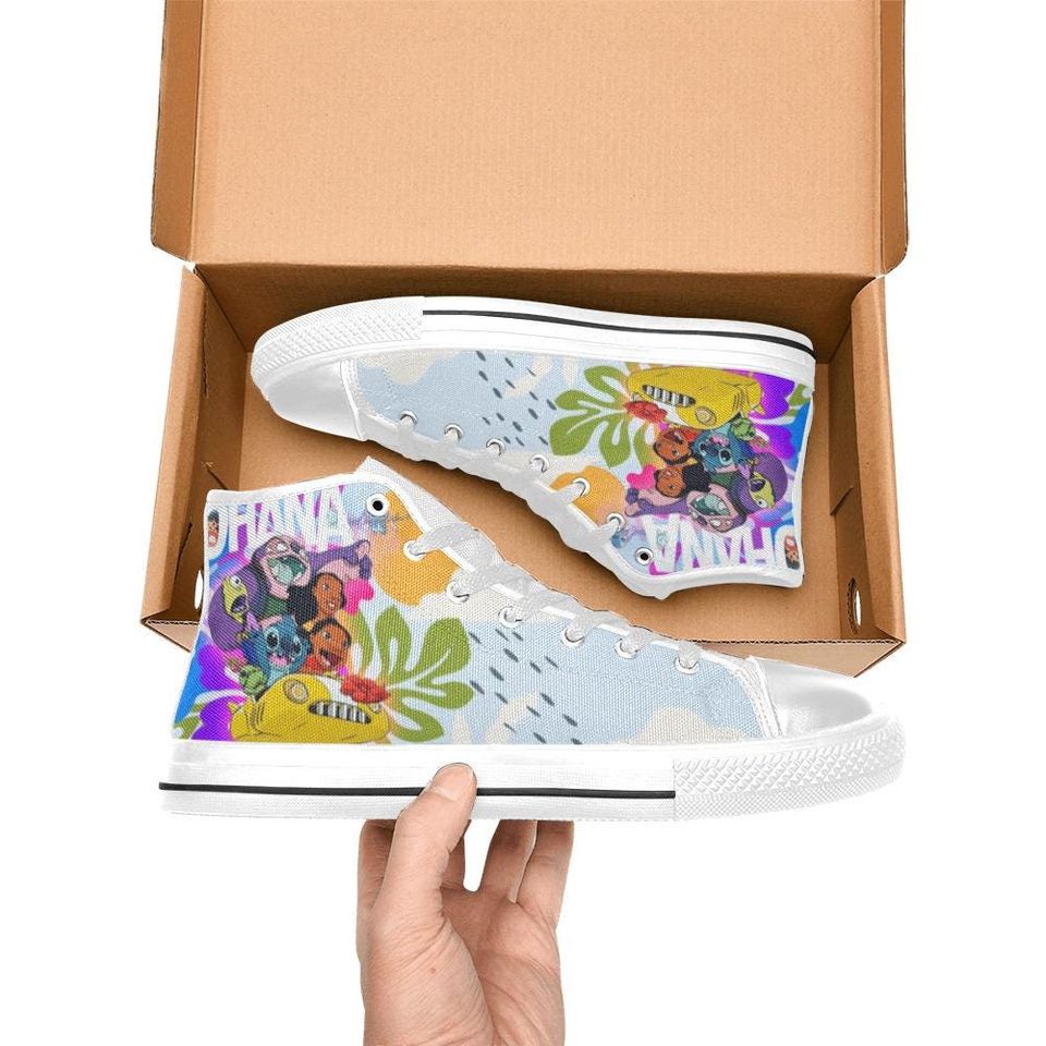 Lilo & Stitch High Top Shoes Sneakers for Men and Women