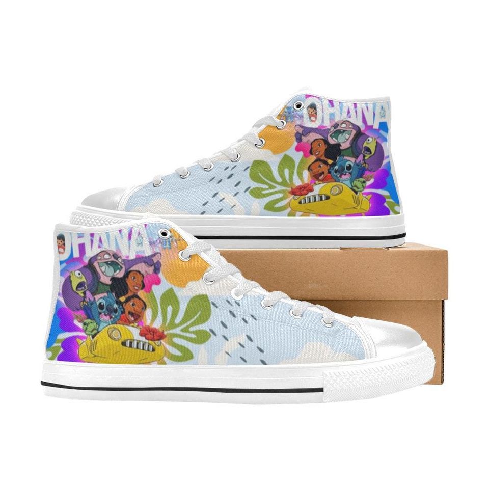 Lilo & Stitch High Top Shoes Sneakers for Men and Women