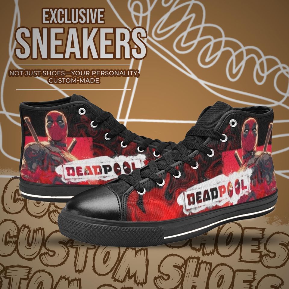 Deadpool High Top Shoes