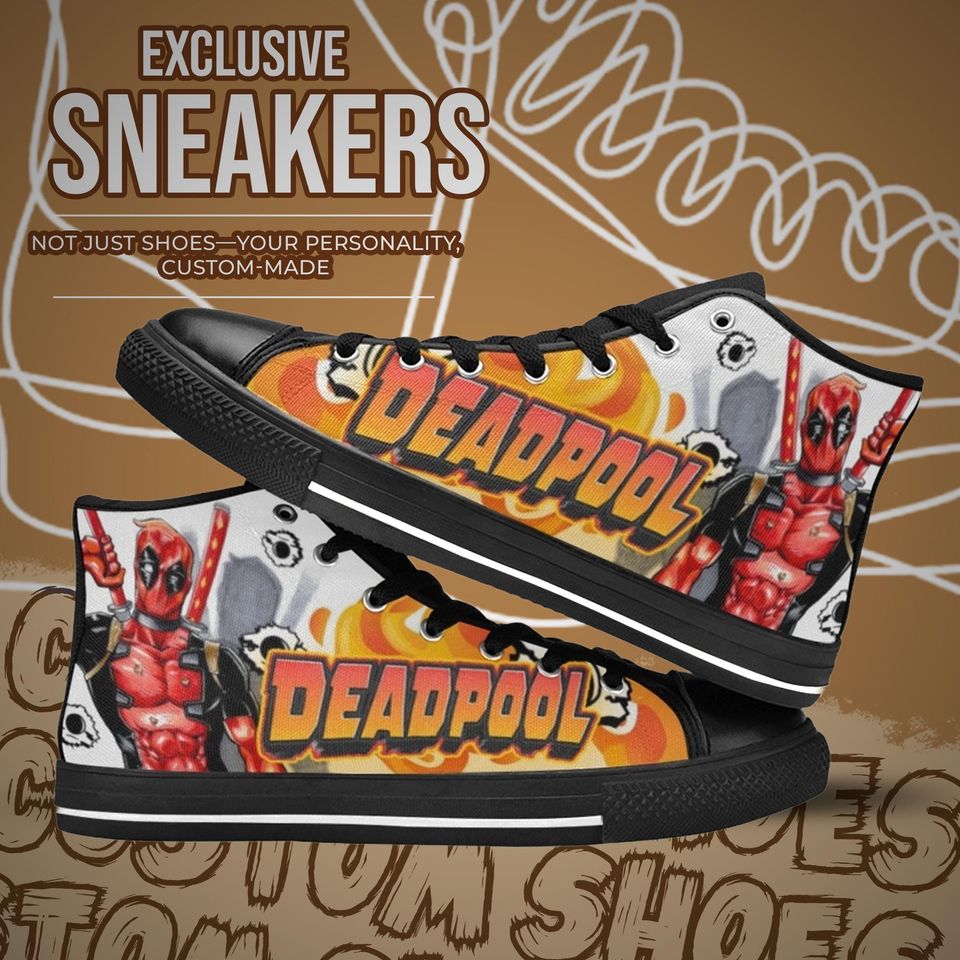 Deadpool High Top Shoes