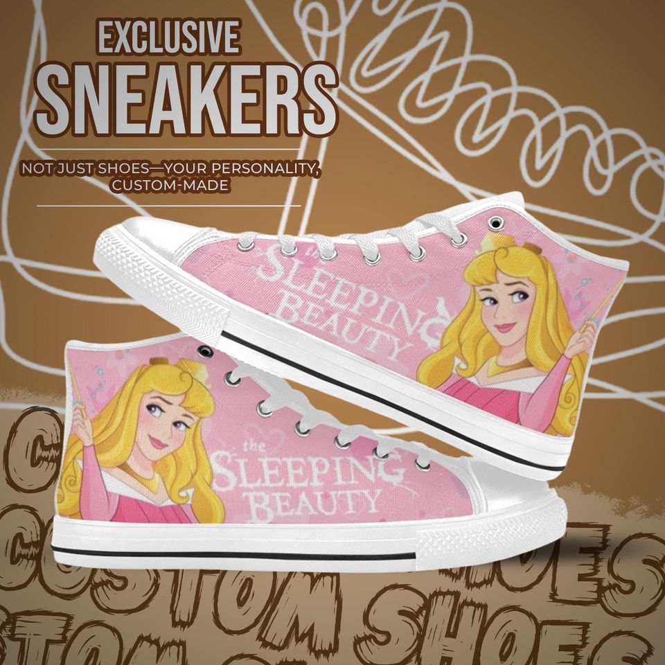Sleeping Beauty High Top Sneakers