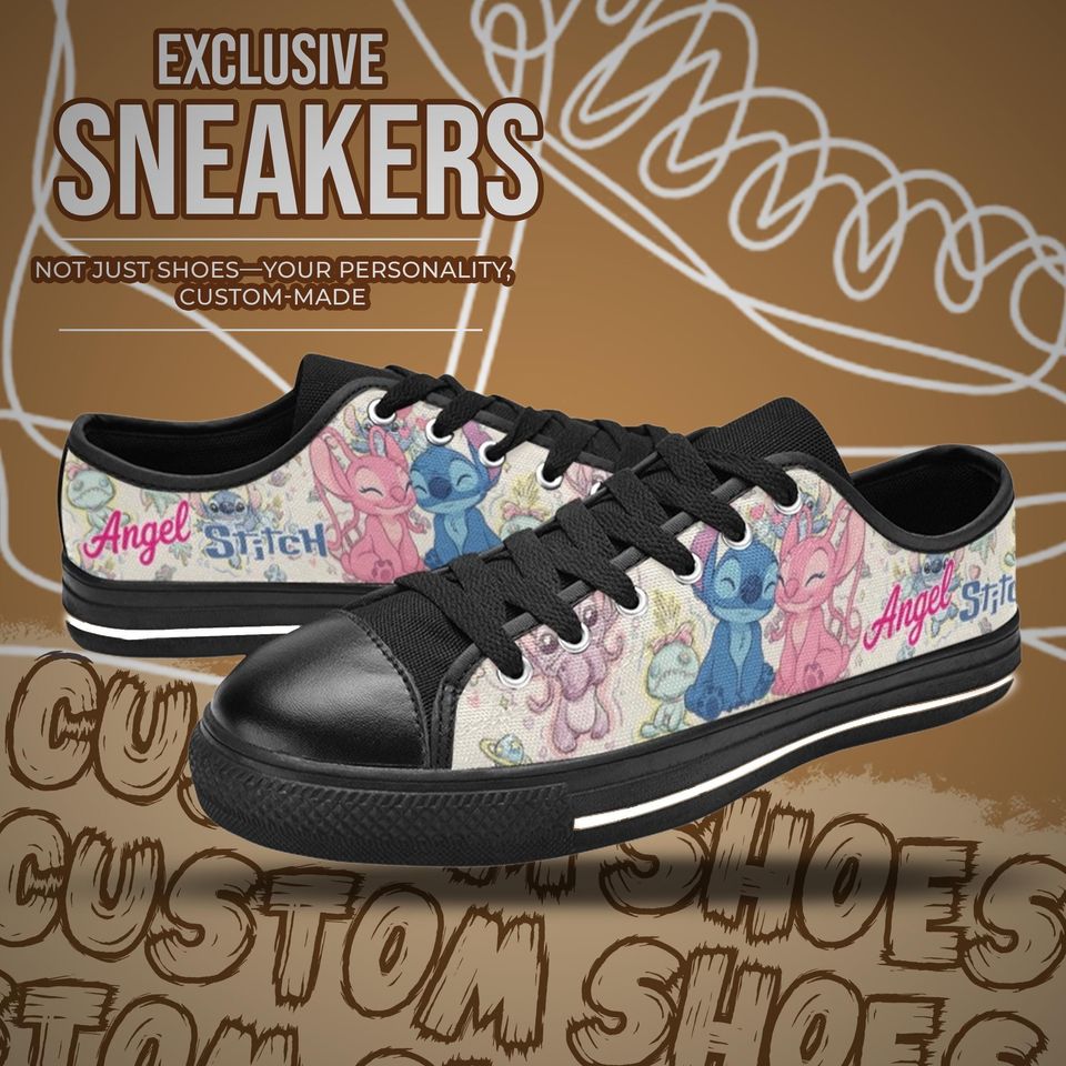 Stitch and Angel Women's Low Top Shoe Sneakers