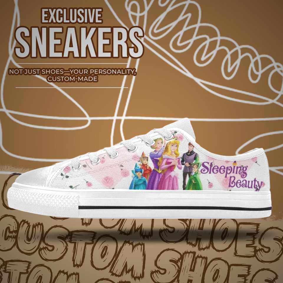 Sleeping Beauty Women's Low Top Shoe Sneakers