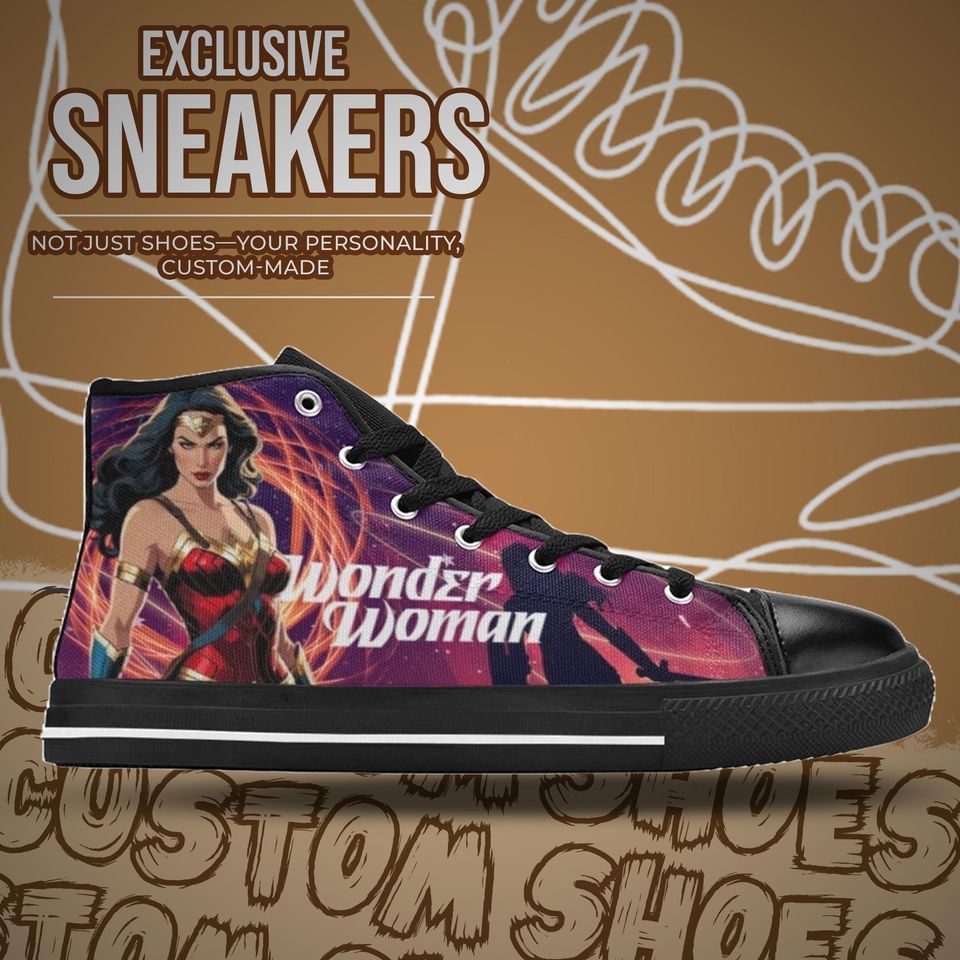 Wonder Woman High Top Shoes