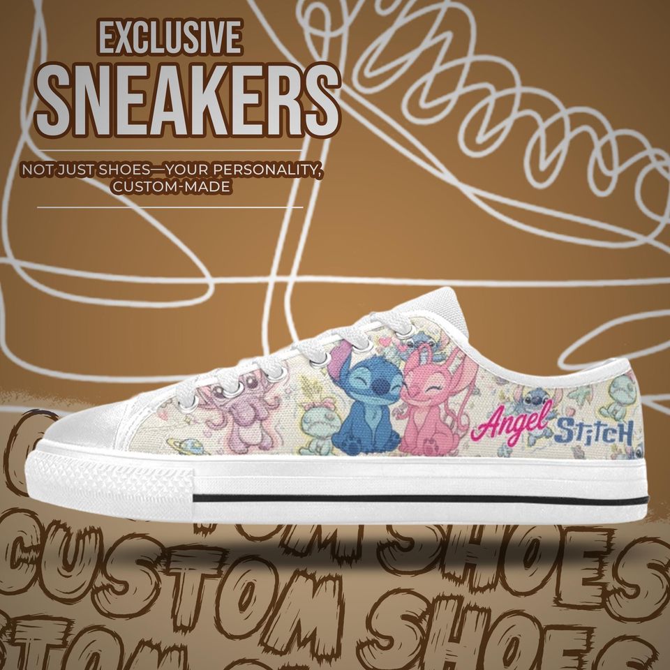 Stitch and Angel Women's Low Top Shoe Sneakers