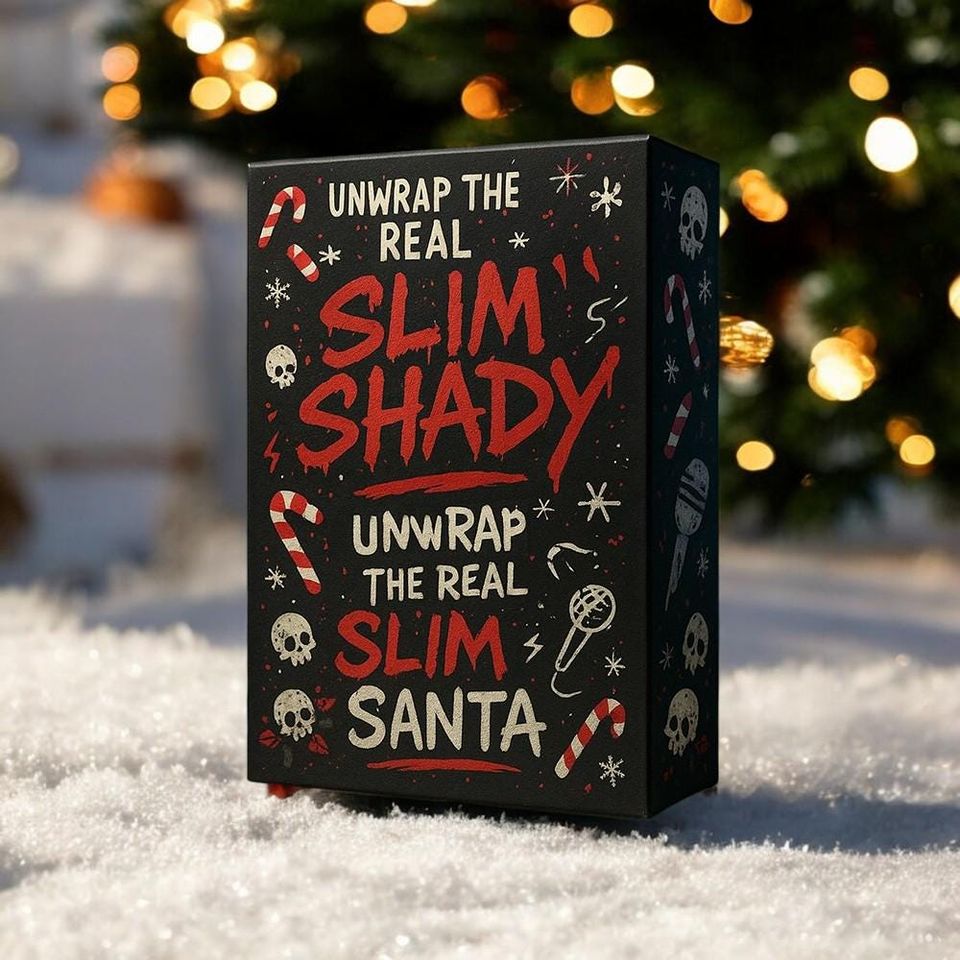 Eminem Slim Shady Advent Calendar 2025, 24 Days Countdown Christmas with Eminem, Christmas Advent Daily Gift